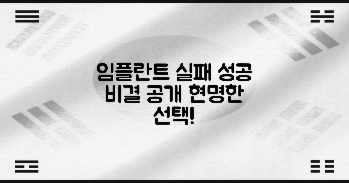 임플란트 실패율 줄이기: 성공적인 치료를 위한 현명한 선택
