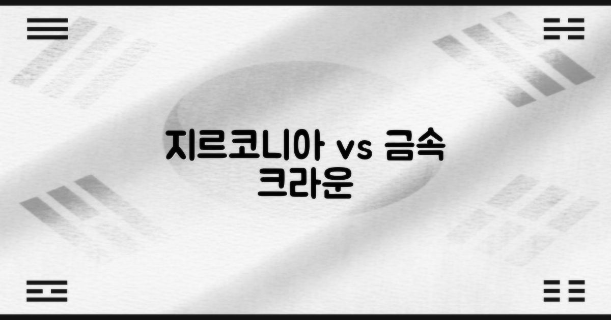 지르코니아 vs 금속 크라운: 당신의 선택은?