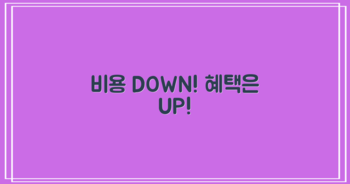 비용 절감과 풍성한 혜택