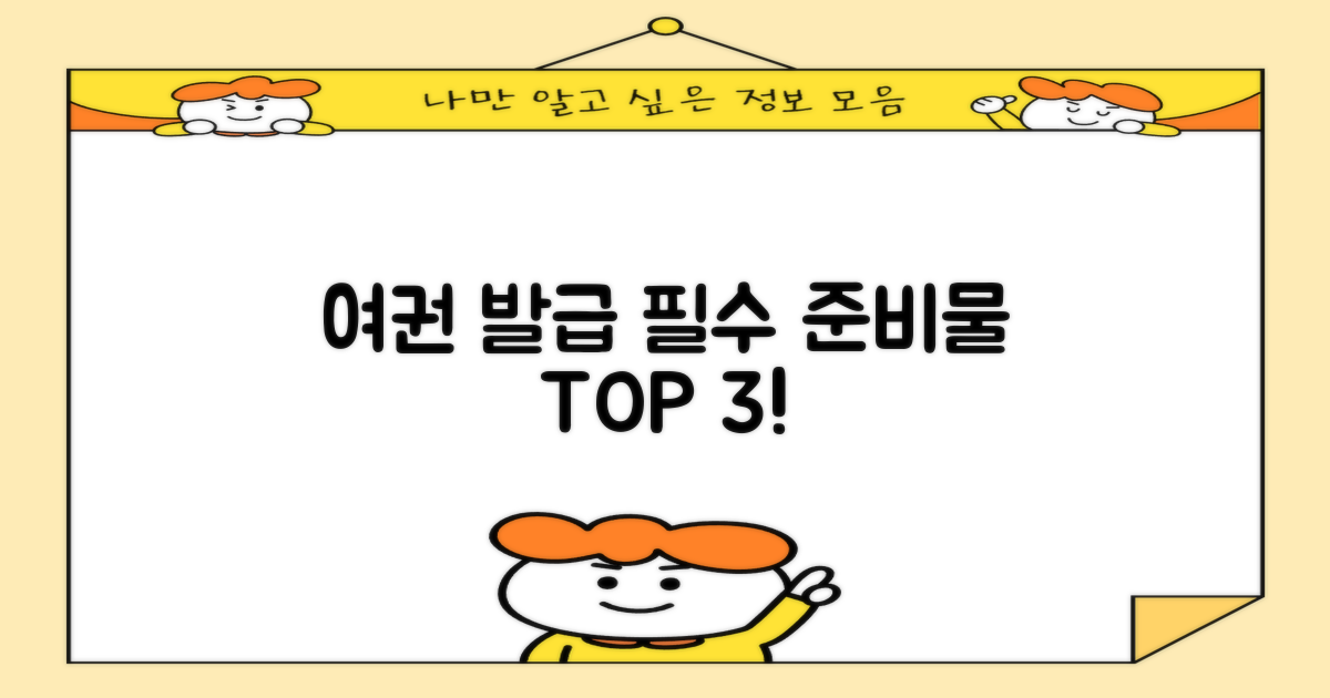 여권 발급 3가지 필수 준비물