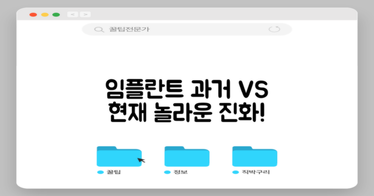 과거 vs 현재 임플란트 기술