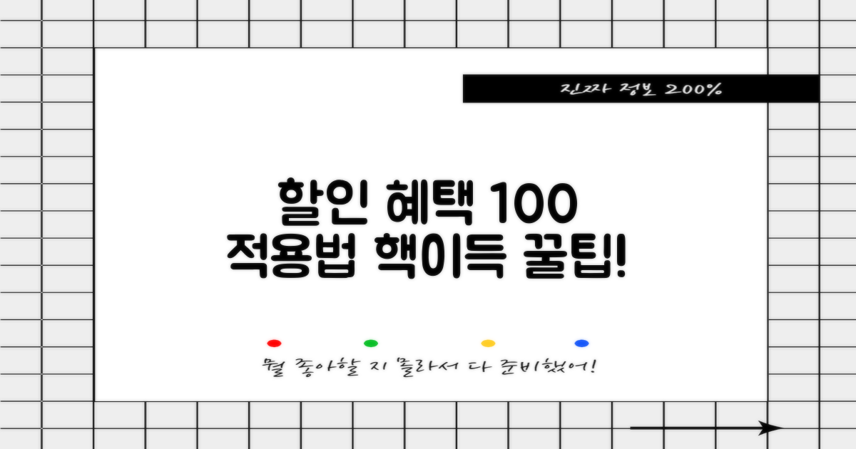 할인 혜택 적용 방법과 팁