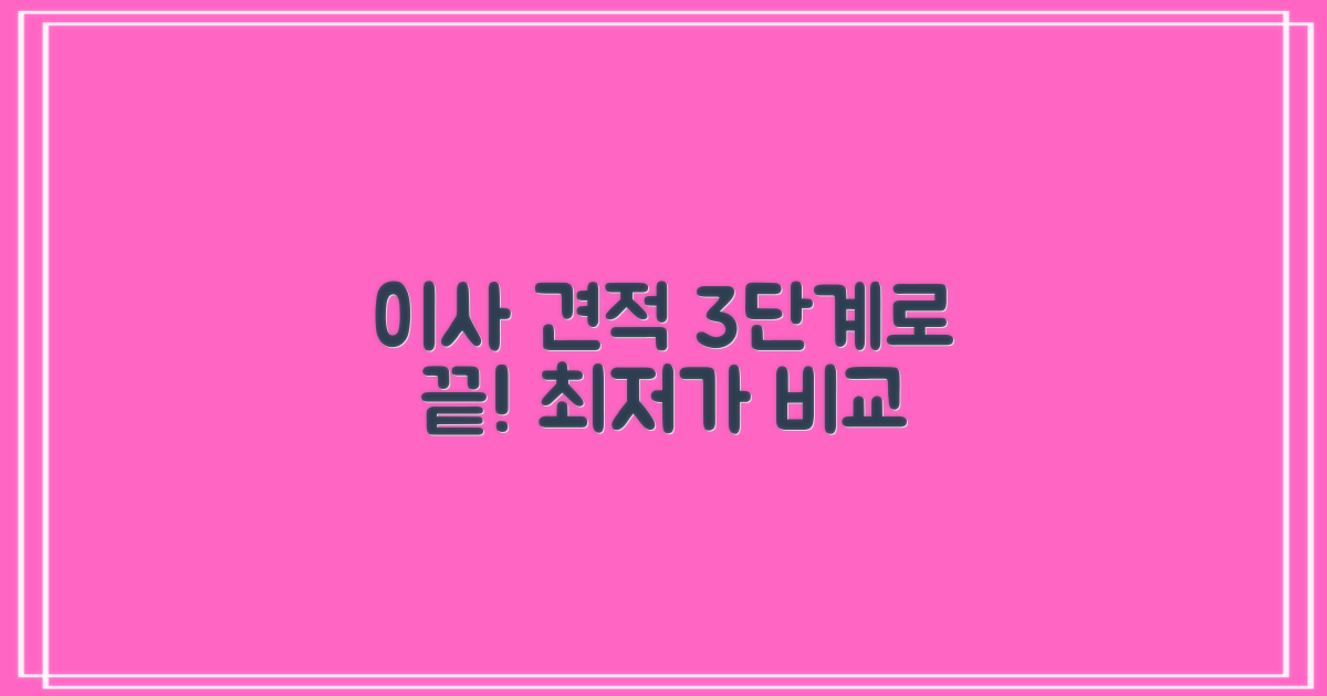 이사 견적 3단계 비교법