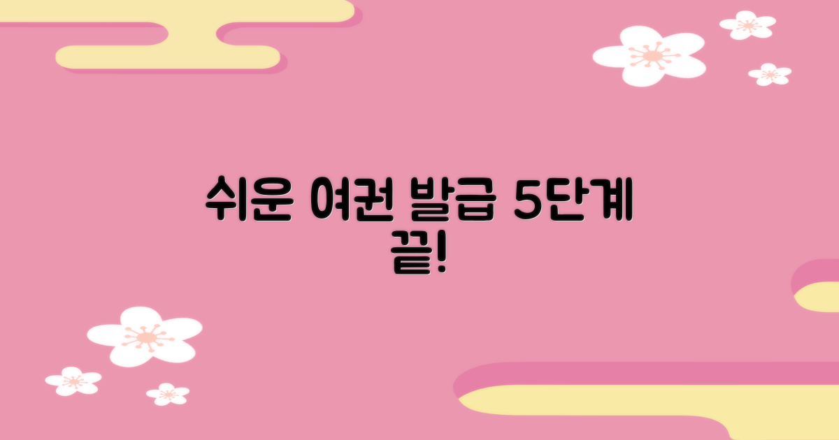 여권 발급 5단계 절차