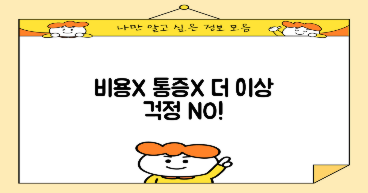 비용, 통증 걱정되시나요?
