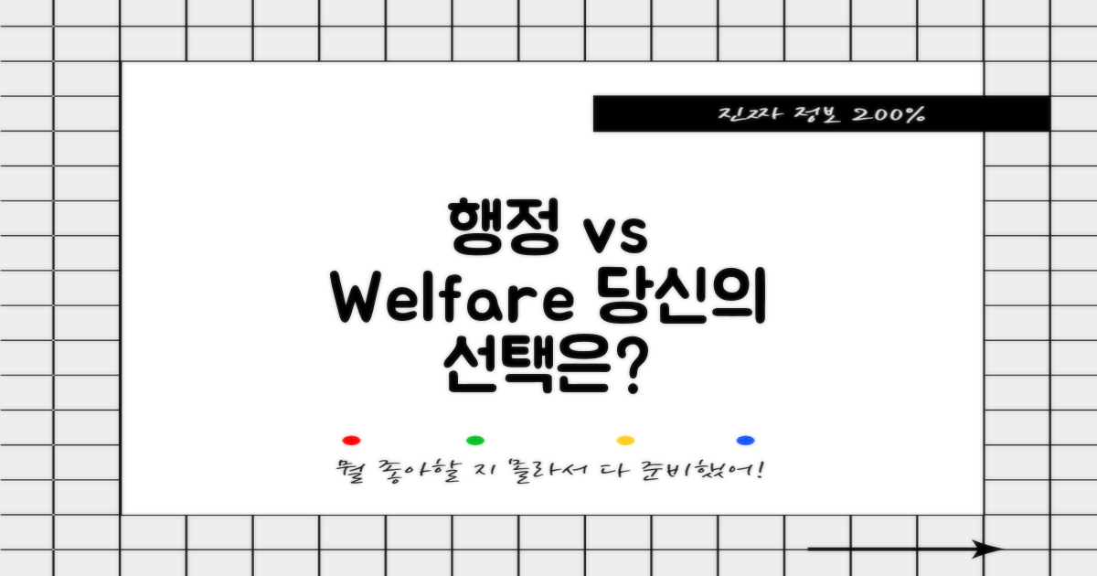 행정 vs 복지+편의