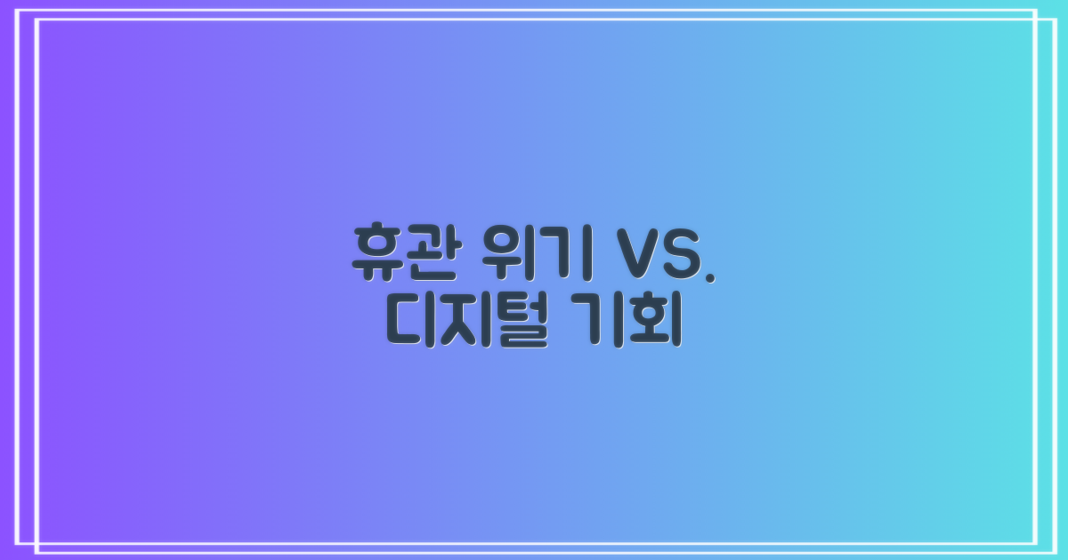 휴관 위기 vs. 디지털 기회