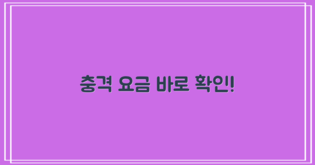 충격 요금, 바로 확인하세요!