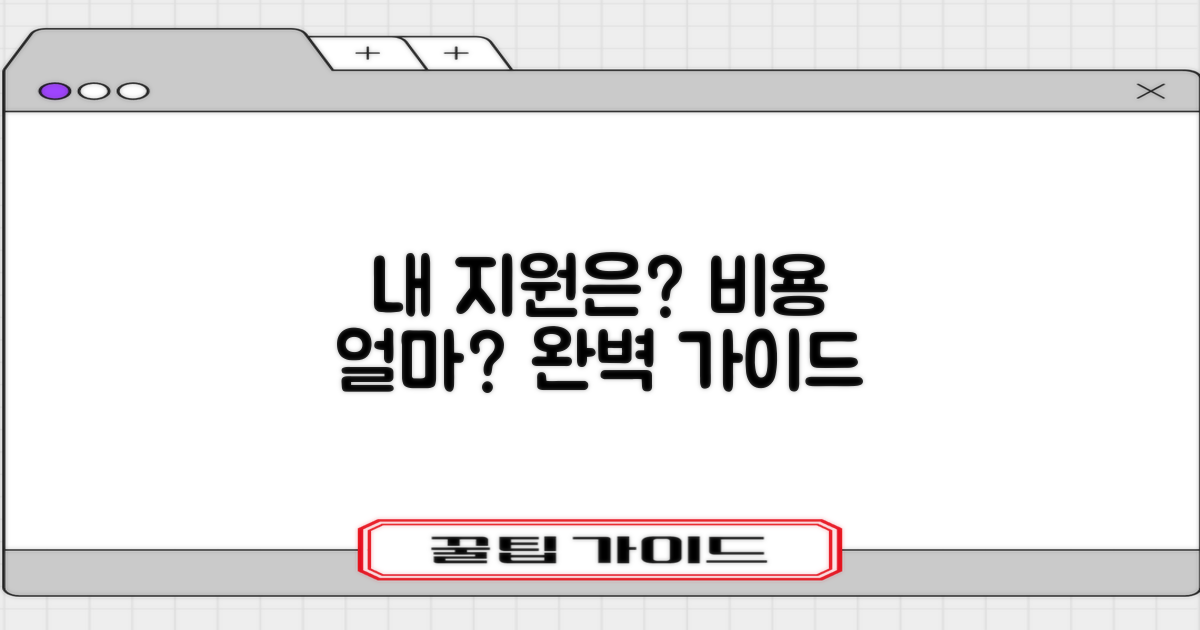 지원 항목과 비용, 상세히 알아보기