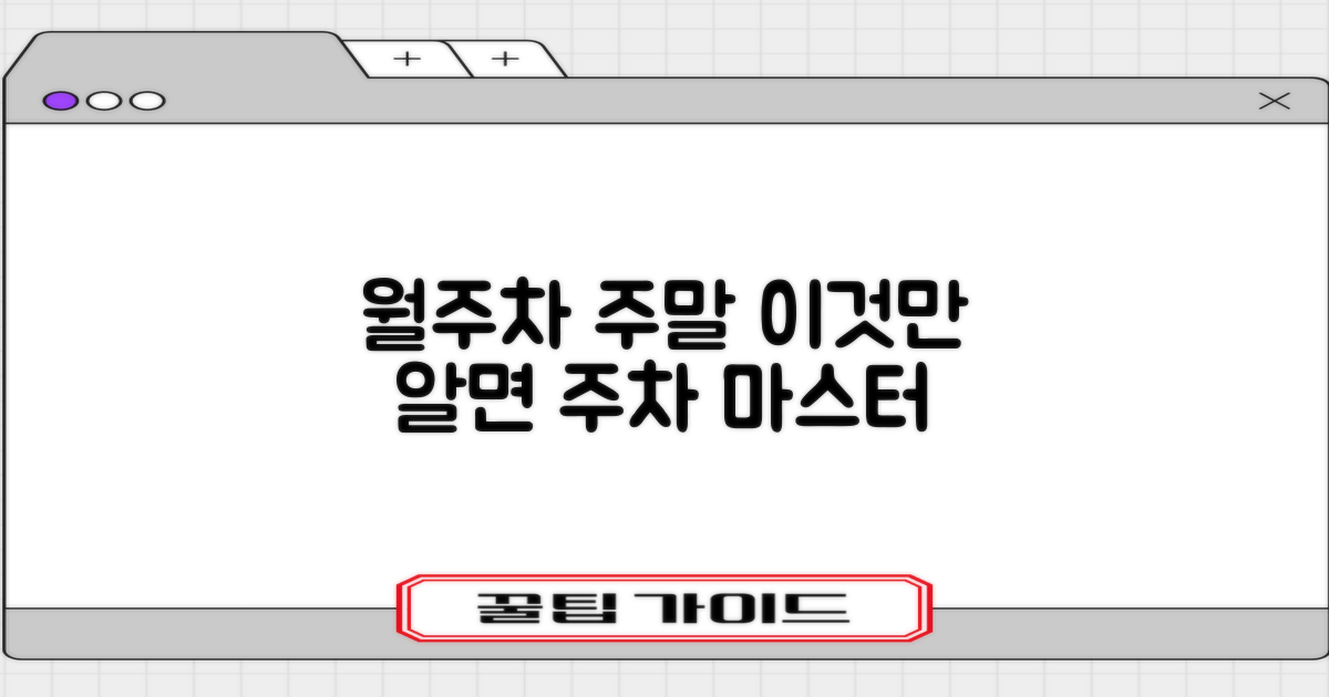 월주차 및 주말 주차 활용