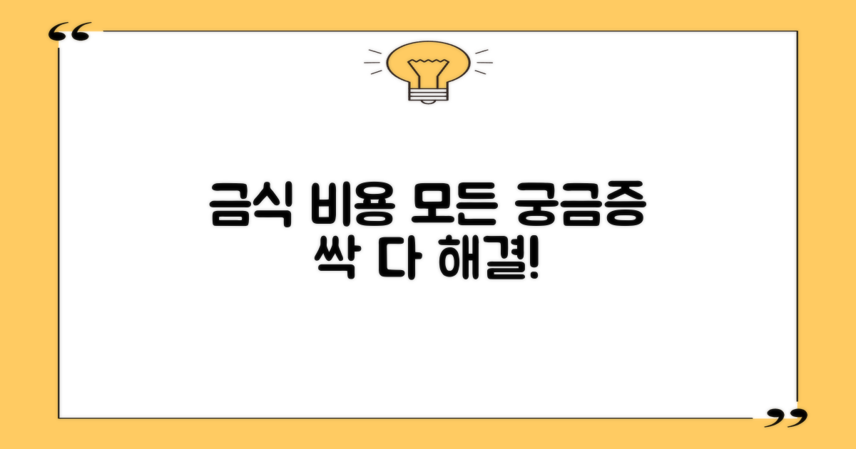 비용과 금식, 궁금증은?